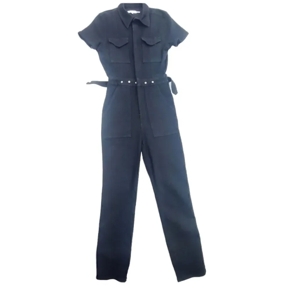 Good American The Fit For Success Jumpsuit Black Size 1